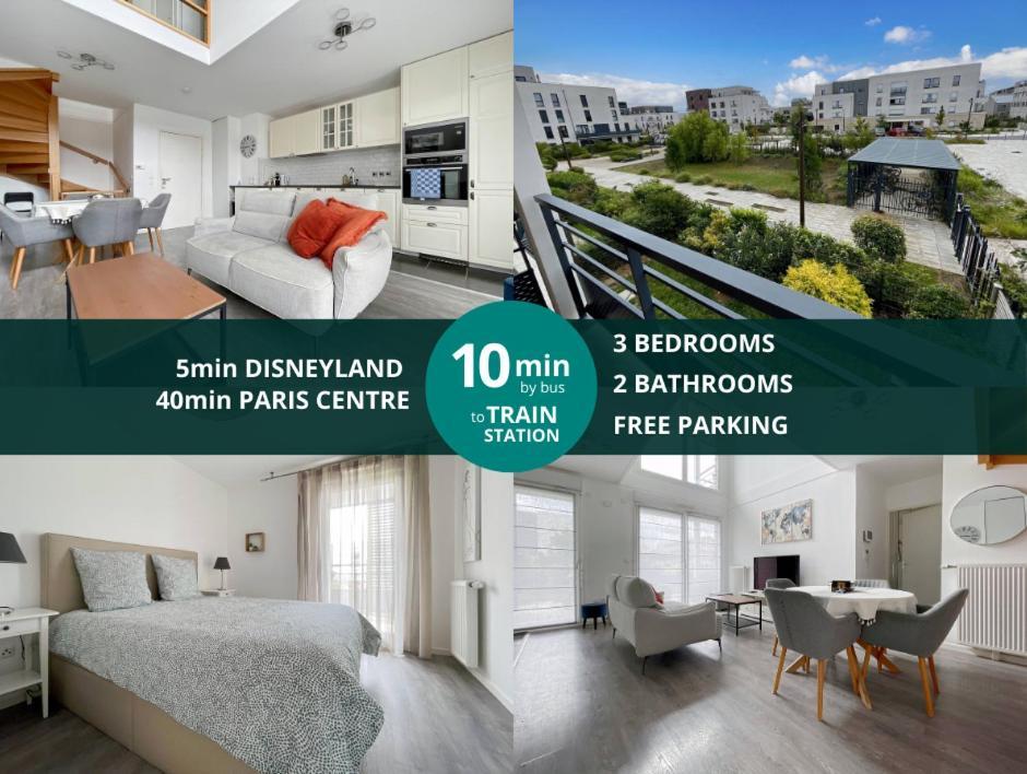 Le Colisee - Appartement Duplex Pour 6 A Disneyland Paris Монтеврен Екстер'єр фото